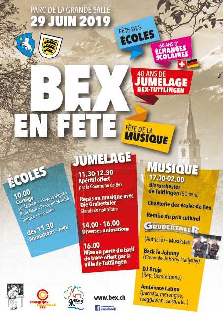 Les liens entre Bex et la commune allemande de Tuttlingen seront célébrés samedi